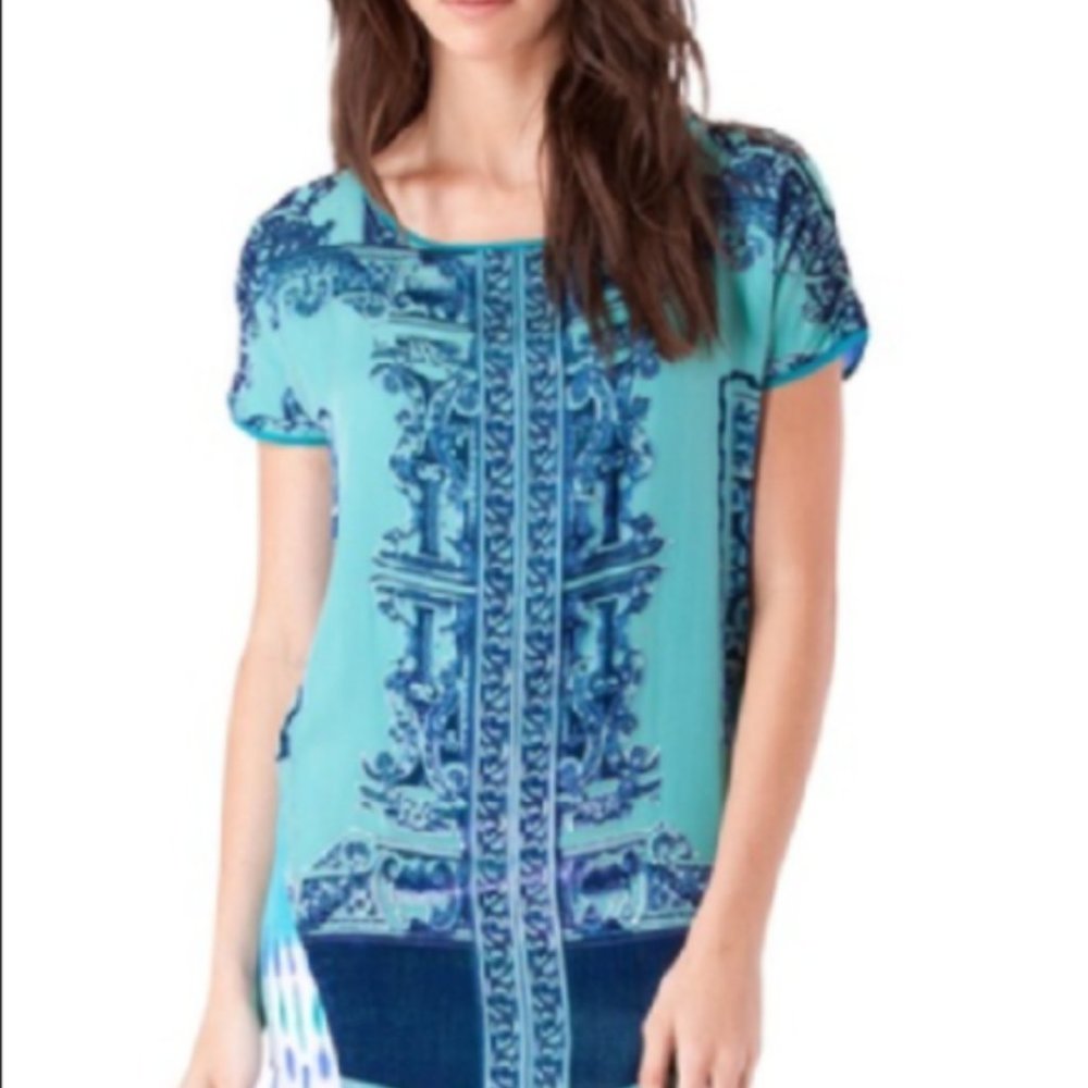 hale bob silk velvet dress